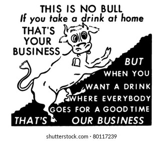 This Is No Bull - Retro Ad Art Banner