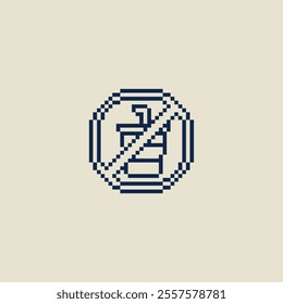 this is no drink icon in pixel art, this item good for presentations,stickers, icons, t shirt design,game asset,logo and your project.