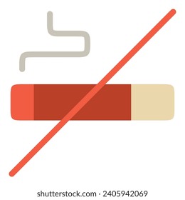 Este icono de No fumar es adecuado para el año nuevo, nueva resolución, estilo de vida, estilo de vida saludable, etc.
