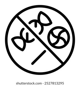 Este icono sin dulces es adecuado para la diabetes, la enfermedad, etc.