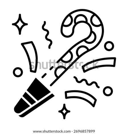 This Noisemakers icon is suitable for Christmas Party.