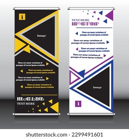 this is not a copy. this is my own idea. this is a roll up banner with tangle shapes.