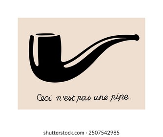  this is not a pipe quote in french. vector illustration