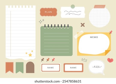 This is a notepad illustration design.