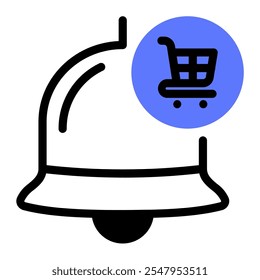 This Notification icon is suitable for shopping, online shopping, etc.