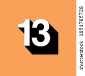 this is number 13 logo with illustration