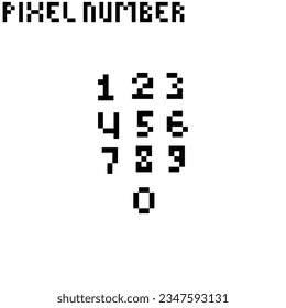 this is number icon in pixel art with black color and white background,this item good for presentations,stickers, icons, t shirt design,game asset,logo and project.