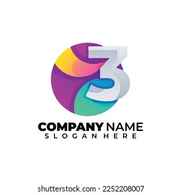 this is number modern logo