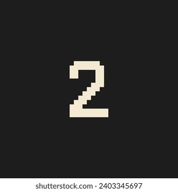 este es el número en píxeles de arte con fondo negro de color blanco, este elemento es bueno para presentaciones, pegatinas, iconos,