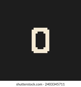 this is number in pixel art with white color black background ,this item good for presentations,stickers, icons,