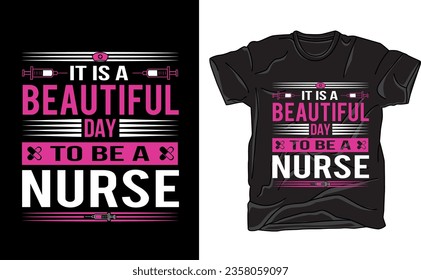 This nurse-themed t-shirt design pays homage to healthcare heroes. Featuring a stethoscope and a heart-shaped heartbeat line, it's a symbol of compassion and dedication. A perfect gift for nurses, cel