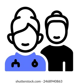 Dieses Pflegesymbol eignet sich für Altersvorsorge, Rente und Seniorenaktivitäten.