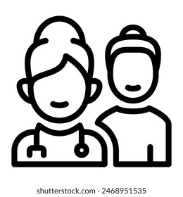 This Nursing icon is suitable for Retirement, Pension, and Elderly Activities.