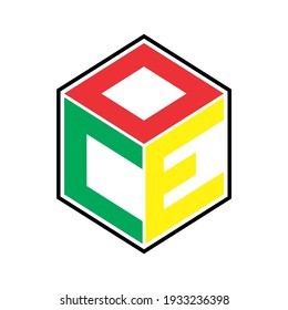 This object is formed from the letters O, C and E