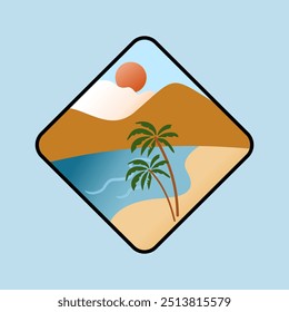 This is a ocean view background during summer.