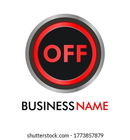 This is off button icon logo