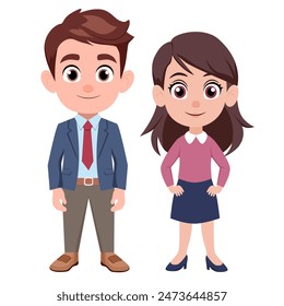 This is a officer career vector consisting of male officer and female officer. Used to decorate or present various events.