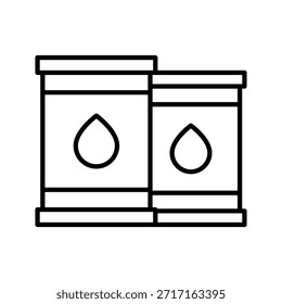 Este es un icono de barril de petróleo, uno de los iconos del conjunto de iconos de la industria.