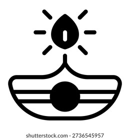 This Oil lamp icon is suitable for the Holi Festival in India.