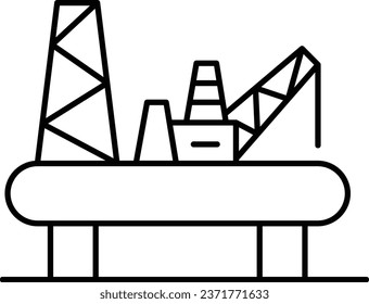 Este es el ícono de vectores de línea de plataforma de aceite fácilmente modificado con la combinación de colores rellenos y de moda, encontrará representaciones de conceptos esenciales de iconos.
