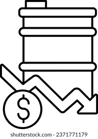 This is Oil prices Line Vector Icon easily modified with filled and trendy colours combination, you'll find representations of essential of icon concepts.

