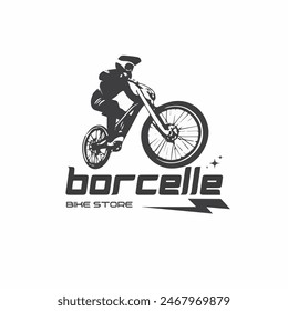 This is old bike logo design template