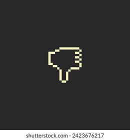 this is one bit hand icon in pixel art with white color and black background ,this item good for presentations,stickers, icons, t shirt design,game asset,logo and project.