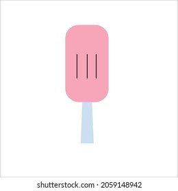 This is one pink ice cream