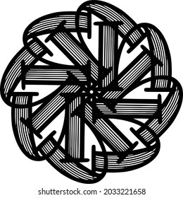 This is an one shape logo. Which is very unique and minimal. Also very classy. You can use this on multiple stage. 