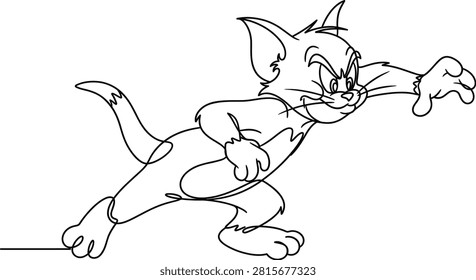 This one's a bit different — the character here is a close depiction of Tom from Tom and Jerry, which is copyrighted IP owned by Warner Bros