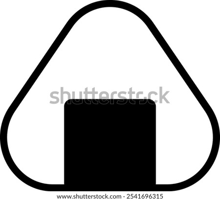 This is an onigiri icon (silhouette).