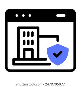 This Online booking icon is suitable for hotel, accommodation, vacation, etc.