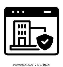 This Online booking icon is suitable for hotel, accommodation, vacation, etc.