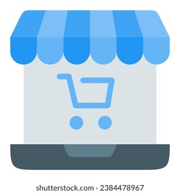 This Online Store icon is suitable for shopping, ecommerce, supermarket and business