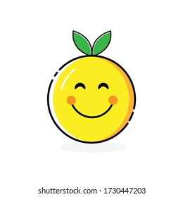 This is an orange icon with various cute expressions