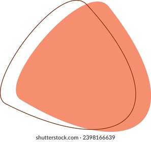 This is orange simple ornament for your design