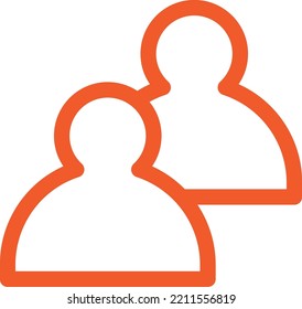This is an orange ui icon set with outline style, this icon can also make your design more attractive and elegant