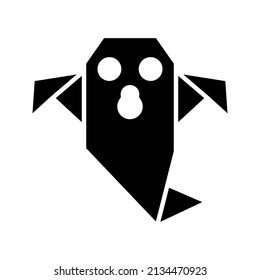 this is an origami icon using a solid style