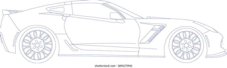 this is a outline of a car that you can costomize yourself by giving it your own colours