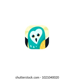 This owl app icons logo vector would suitable with your animal content zoo needs
