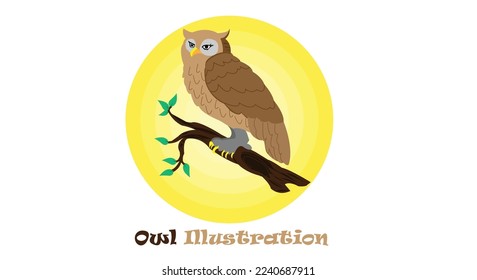 This owl illustration is perfect for you to use as a logo or symbol design for your institution