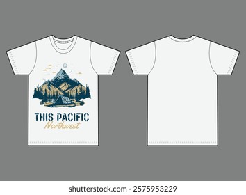 This pacific northwest t-shirt design for kids or men's