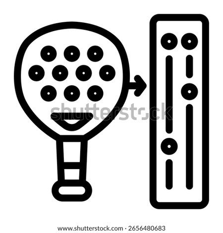 This Padel Score Keeper icon is suitable for Padel, Racket Sport, etc