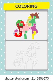 This page has been prepared to improve children's drawing and coloring activities with unicorns.