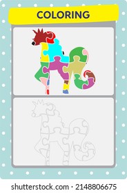 This page has been prepared to improve children's drawing and coloring activities with unicorns.