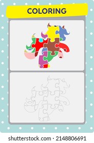 This page has been prepared to improve children's drawing and coloring activities with unicorns.