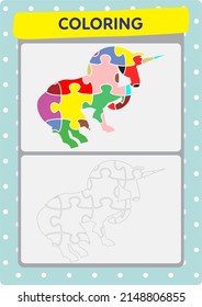This page has been prepared to improve children's drawing and coloring activities with unicorns.