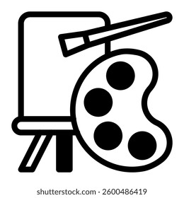 This Paint icon is suitable for School, Education, Edutainment, etc