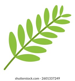This Palm branch illustration is suitable for Easter element stickers, etc.
