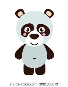 this is a panda drawing on illustrator vector design